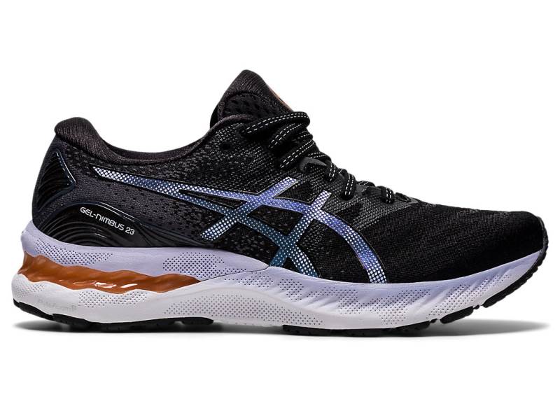 Sapatilhas Running Asics GEL-NIMBUS 23 Mulher Pretas, 3664A623.893